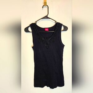 77. Y2K Mossimo Supply Co Black Fitted Sleeveless Tank Top